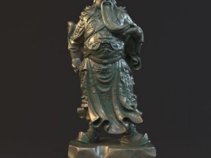 guan yu statues sculpture2 3D Модель