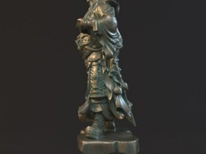 guan yu statues sculpture2 Modello 3D