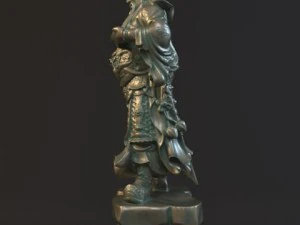 guan yu statues sculpture2 3D Model