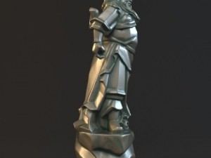 guan yu statues sculpture3 3D Model