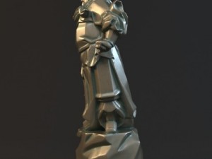 guan yu statues sculpture3 3D Model