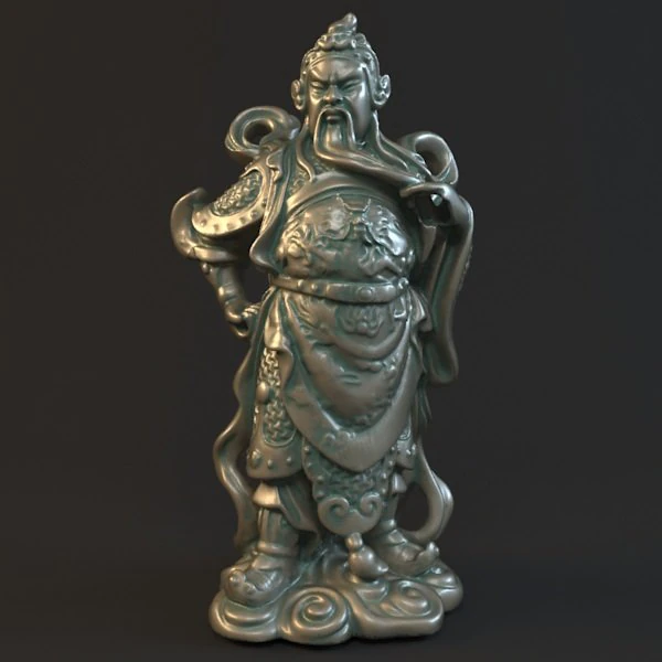 guan yu statues sculpture4 3D Model .c4d .max .obj .3ds .fbx .stl .blend 