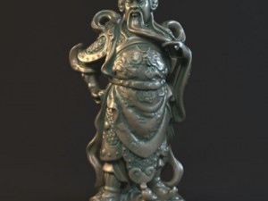 guan yu statues sculpture4 3D Модель