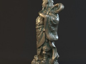 guan yu statues sculpture4 Modello 3D