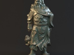 guan yu statues sculpture5 3D Модель
