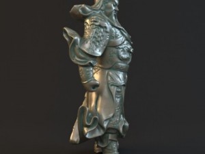 guan yu statues sculpture5 3D Модель