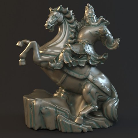 guan yu statues sculpture6 Modello 3D .c4d .max .obj .3ds .fbx .stl .blend 