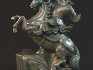 guan yu statues sculpture6 3D Модель