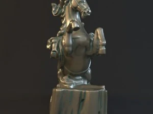 guan yu statues sculpture6 3D Model