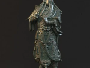 scultura di statue di guan yu8 Modello 3D