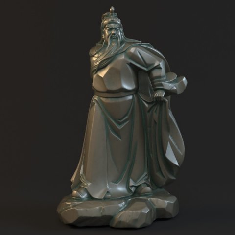 guan yu statues sculpture9 3D Model .c4d .max .obj .3ds .fbx .stl .blend 