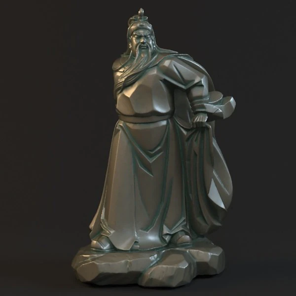 guan yu statues sculpture9 3D Model .c4d .max .obj .3ds .fbx .stl .blend