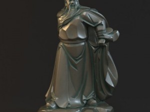 guan yu statues sculpture9 3D Модель