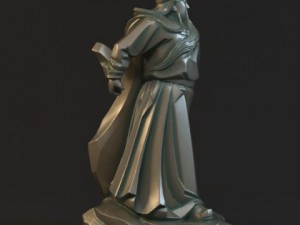 guan yu statues sculpture9 3D Model