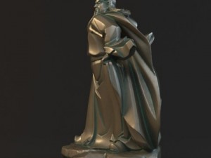 guan yu statues sculpture9 3D Model