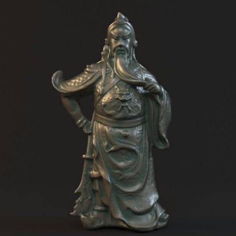 guan yu statues sculpture10 3D Model .c4d .max .obj .3ds .fbx .stl .blend 