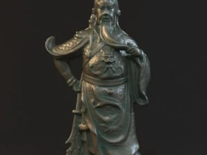 guan yu standbeelden sculpture10 3D Model