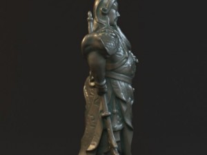 guan yu statues sculpture10 3D Model