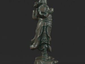 guan yu statues sculpture12 Modello 3D