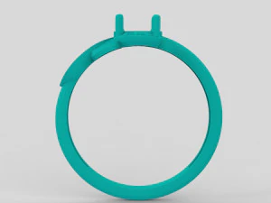design ring with sapphires and diamonds 3D Print Model