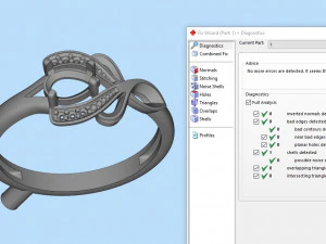 design ring with sapphires and diamonds 3D Print Model