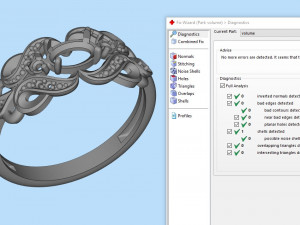 ring with sapphires and diamonds 3Dプリントモデル