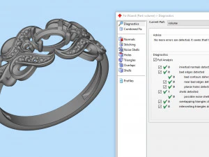 ring with sapphires and diamonds 3D Print Model