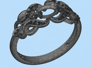 ring with sapphires and diamonds 3Dプリントモデル