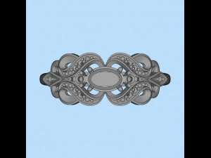 ring with sapphires and diamonds 3D Print Model