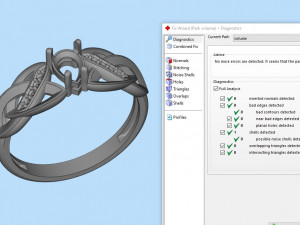 ring with sapphire and diamonds 3D Print Model