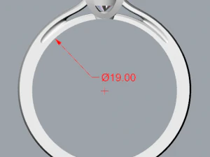 classic diamond ring 3D Print Model