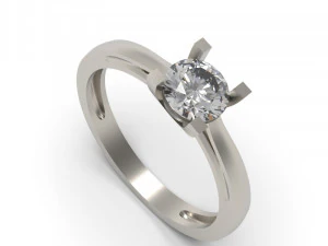 classic diamond ring 3D Print Model