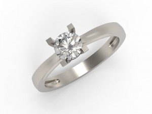 classic diamond ring 3D printmodel