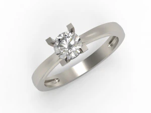 classic diamond ring 3D Print Model