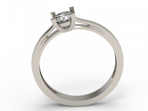 classic diamond ring 3D printmodel