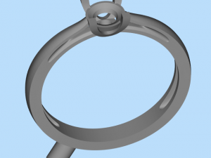 classic diamond ring 3D printmodel