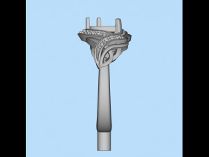 ring with pear ruby and diamonds design 3D Print Model