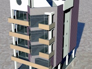 residential building 3D 모델