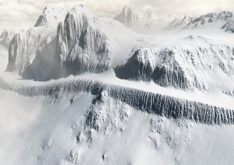 snowy mountain with road 3D Model .c4d .max .obj .3ds .fbx .stl .blend 