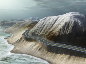 scenic road for vue 3D Модель