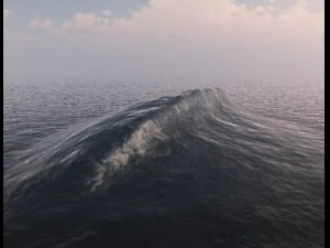 crashing waves  vue and obj 3D Model