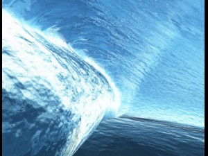 crashing waves  vue and obj Model 3D