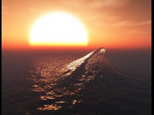 crashing waves  vue and obj Model 3D