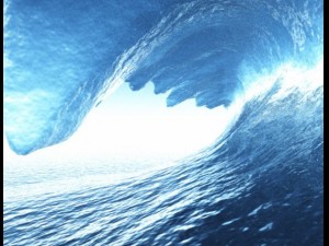 crashing waves  vue and obj Model 3D