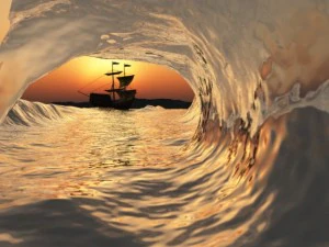 crashing waves  vue and obj 3D Model