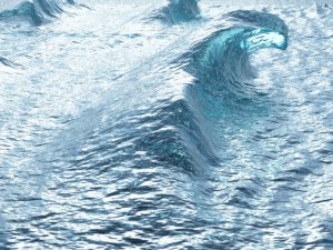 crashing waves  vue and obj Model 3D