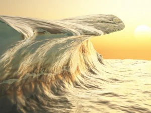 crashing waves  vue and obj 3D Model