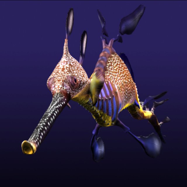 leafy sea dragon Modello 3D .c4d .max .obj .3ds .fbx .stl .blend 