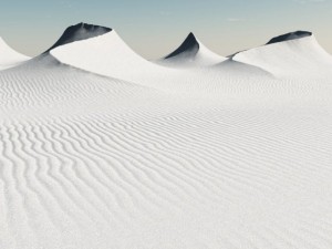 white and gold sand desert 3D 模型