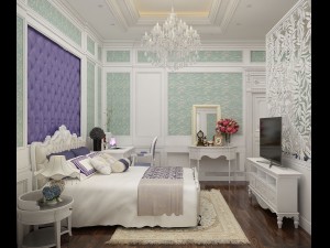 neoclassic bedroom Model 3D